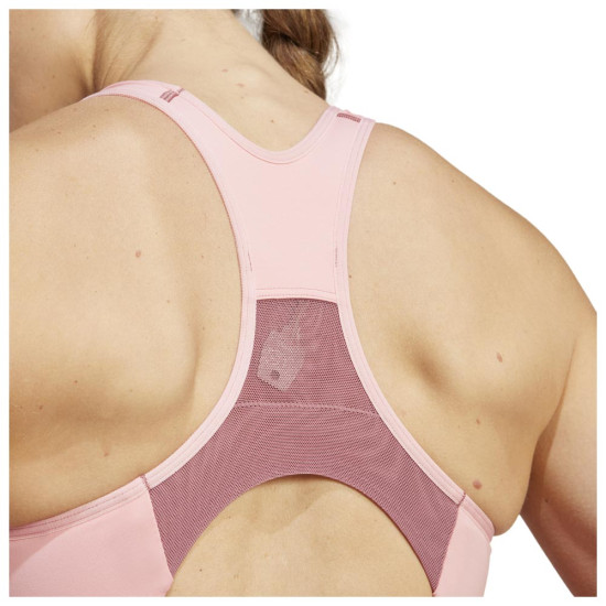 Adidas Γυναικείο μπουστάκι Techfit Medium-Support High-Neck Colorblock Bra